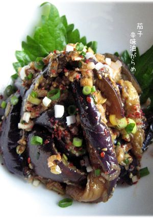 簡単よ【茄子・辛味油がらめ】旨いって♪-レシピのメイン写真