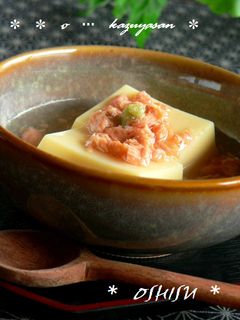 ツルントロ~リ♫卵豆腐の鮭あん~わさび味-レシピのメイン写真