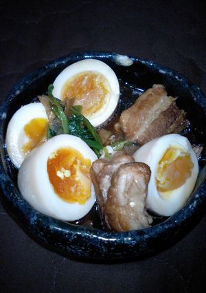 炊飯器ｄｅオイスターソースの豚の角煮　-レシピのメイン写真