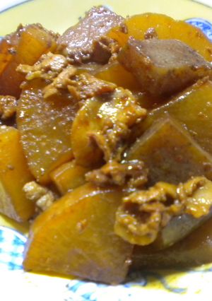 100gあったら:豚バラ(甜麺醤大根煮)-レシピのメイン写真