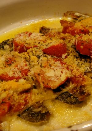ソースなしの　鯵のトマトパン粉焼-レシピのメイン写真