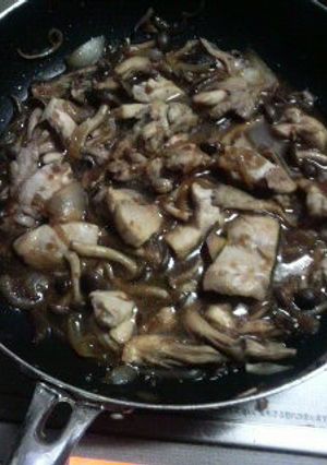きのこたっぷり鳥モモ肉の生姜焼き-レシピのメイン写真