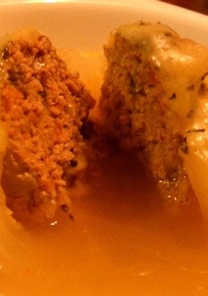 玉ねぎの肉詰めスープ-レシピのメイン写真