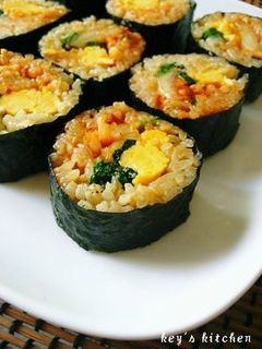 焼肉味のキムチ海苔巻き。-レシピのメイン写真