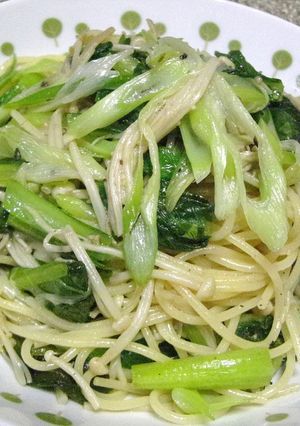 ♥シャキシャキ野菜のネギ塩パスタ♥-レシピのメイン写真