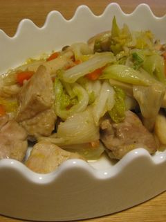 鶏と白菜の柚子胡椒炒め-レシピのメイン写真