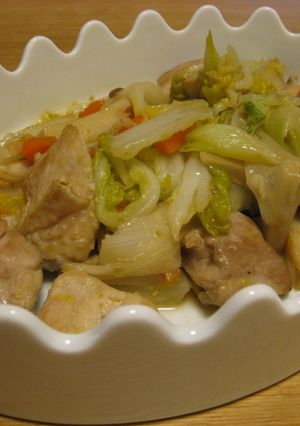 鶏と白菜の柚子胡椒炒め-レシピのメイン写真