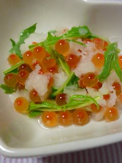 イクラと水菜のみぞれ和え-レシピのメイン写真