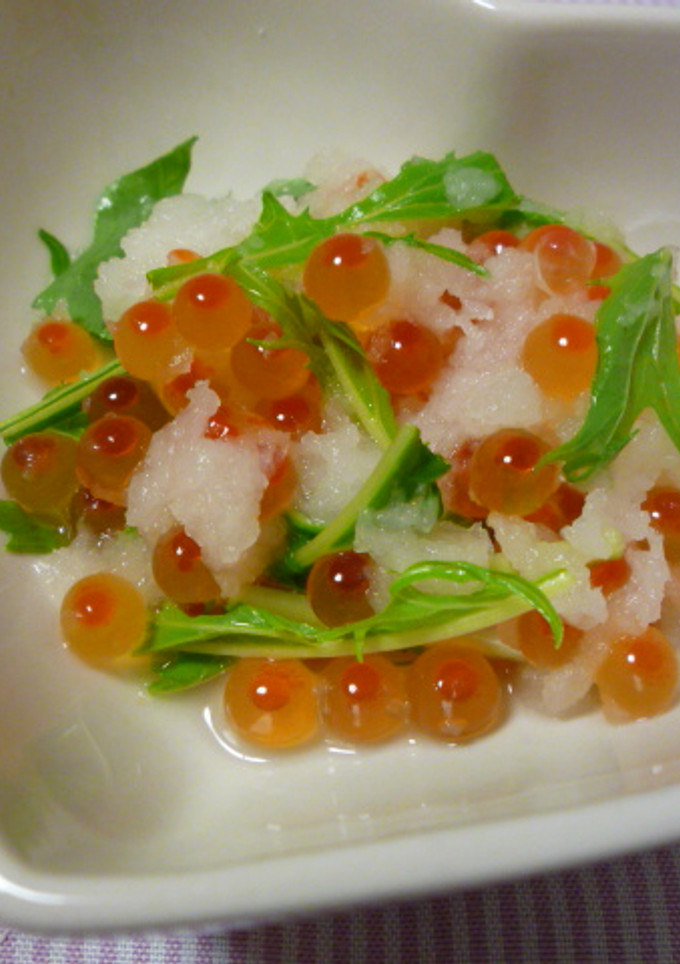 イクラと水菜のみぞれ和え-レシピのメイン写真