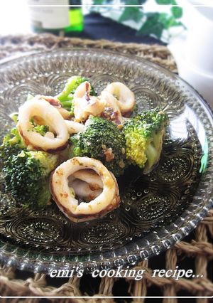 ブロッコリーといかのレモンバター醤油-レシピのメイン写真