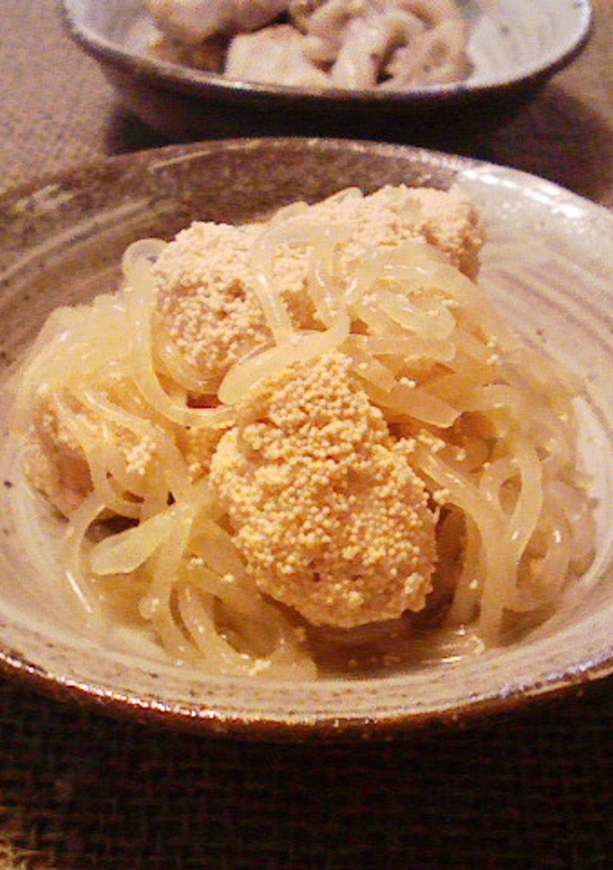 懐かしくてほっとする明太子と白滝の煮物-レシピのメイン写真