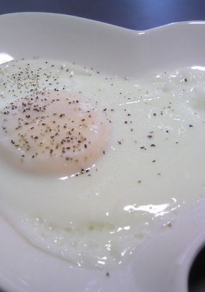 レンジdeチン １分de目玉焼き-レシピのメイン写真