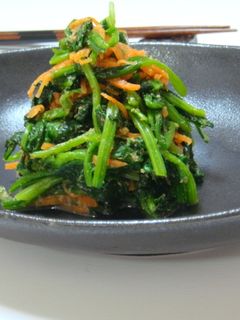 砂糖不使用☆ほうれん草の胡麻和え物-レシピのメイン写真