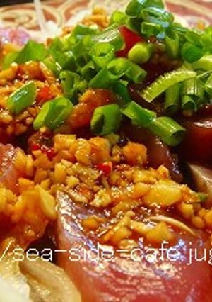 カツオのアジアンカルパッチョ-レシピのメイン写真