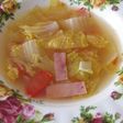 白菜とトマトのミルクスープ
