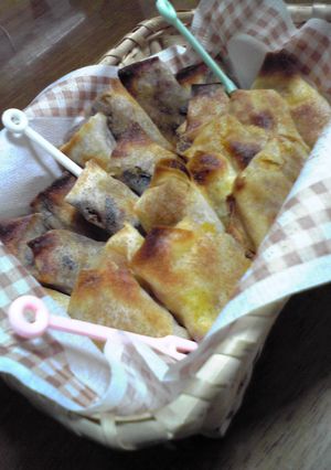 豆あんフルーツ巻きで簡単おやつ♪-レシピのメイン写真
