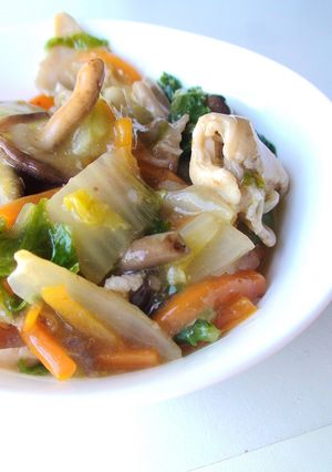 我が家の八宝菜(中華丼)* -レシピのメイン写真