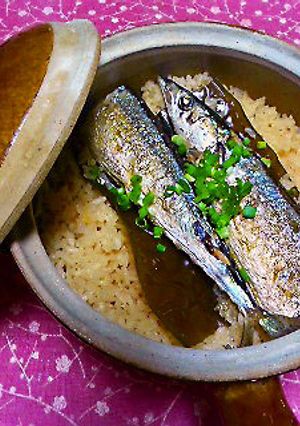 秋刀魚の土鍋ご飯-レシピのメイン写真