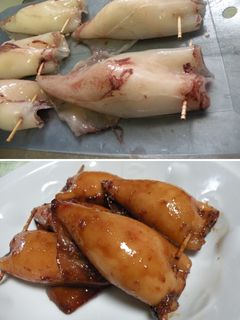 家で作ろうよ!もち米が入った【イカ飯】-レシピのメイン写真