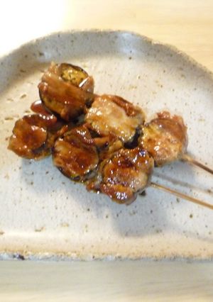 串焼き 豚バラ野菜巻き(茄子)-レシピのメイン写真