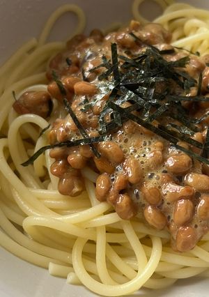 《こんなのでいいじゃん！》簡単納豆パスタ-レシピのメイン写真