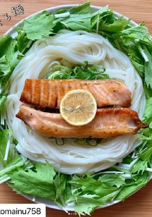 柑橘果実×焼きハラス×透きとおる麺-レシピのメイン写真