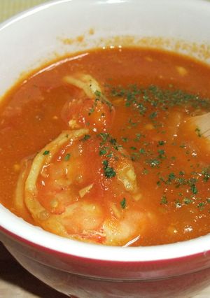 水を使わない☆カレー風味のトマトスープ-レシピのメイン写真