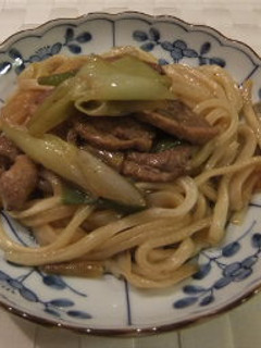鴨ネギ焼きうどん★-レシピのメイン写真
