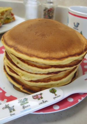 ふゎふゎパンプキンパンケーキ-レシピのメイン写真