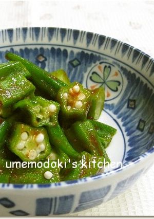 あっという間！オクラのキムチ味-レシピのメイン写真