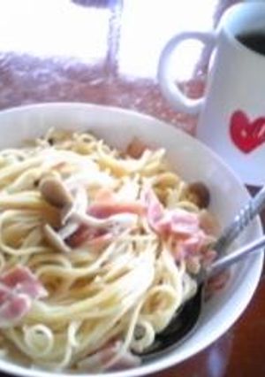 豆乳カルボナーラ-レシピのメイン写真