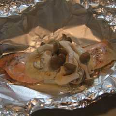 รูปของ 片付け簡単！魚の味噌マヨホイル焼き