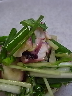 簡単!タコと水菜のサラダ-レシピのメイン写真