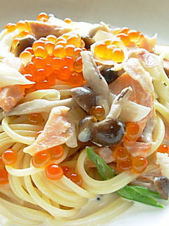 鮭ときのこのクリームパスタ-レシピのメイン写真