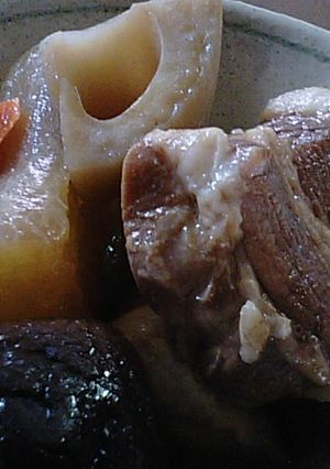 大根こっくりしみしみ♡豚ばらと根菜の煮物-レシピのメイン写真