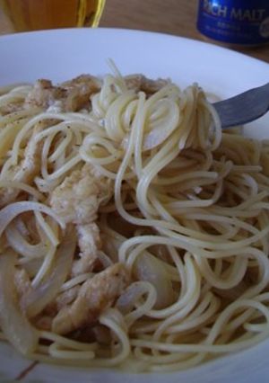 きつね和風パスタ（ひとりランチに）-レシピのメイン写真