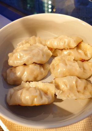 鶏むね肉と舞茸のヘルシー餃子-レシピのメイン写真