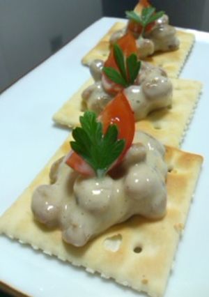 ヘルシーオードブル！納豆クラッカー-レシピのメイン写真