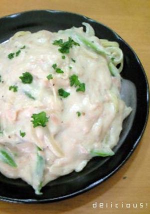 アスパラツナクリームパスタ-レシピのメイン写真