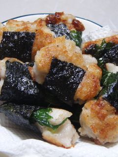 やわらか里芋の納豆入り磯辺焼き-レシピのメイン写真