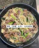 簡単！砂肝・小松菜・もやし・えのき炒め