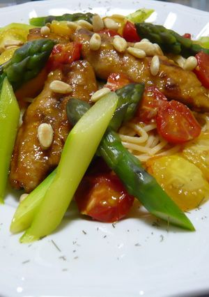 秋刀魚＆プチトマトの紅葉見頃かな？パスタ-レシピのメイン写真
