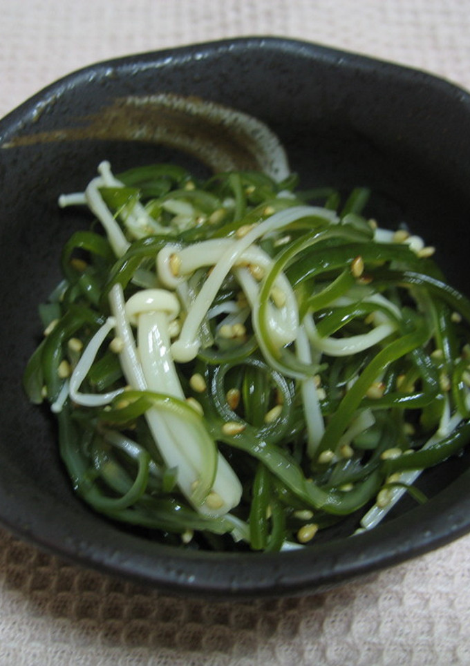 茎わかめとえのきの酢の物-レシピのメイン写真