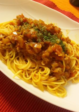 シンプル　ミートソーススパゲティ-レシピのメイン写真
