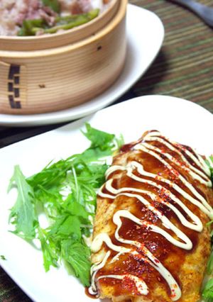 簡単!キムチ風味!とんぺい焼-レシピのメイン写真