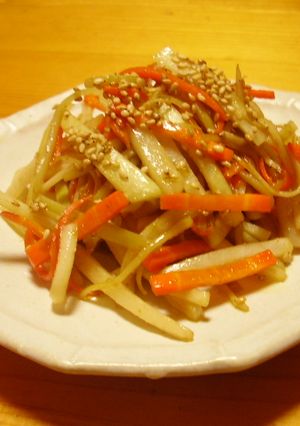大根の皮でマヨゆず胡椒キンピラ-レシピのメイン写真