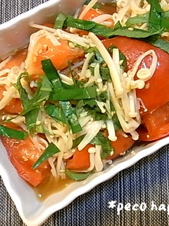 ☆トマトのえのき胡麻ぽん和え☆-レシピのメイン写真