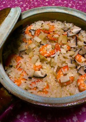 海老とエリンギの土鍋ご飯-レシピのメイン写真