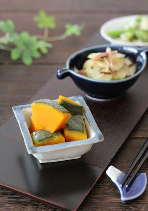 レンジでかぼちゃの煮物-レシピのメイン写真