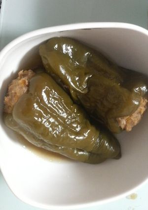 ☆超簡単☆めんつゆでピーマンの肉詰め煮-レシピのメイン写真